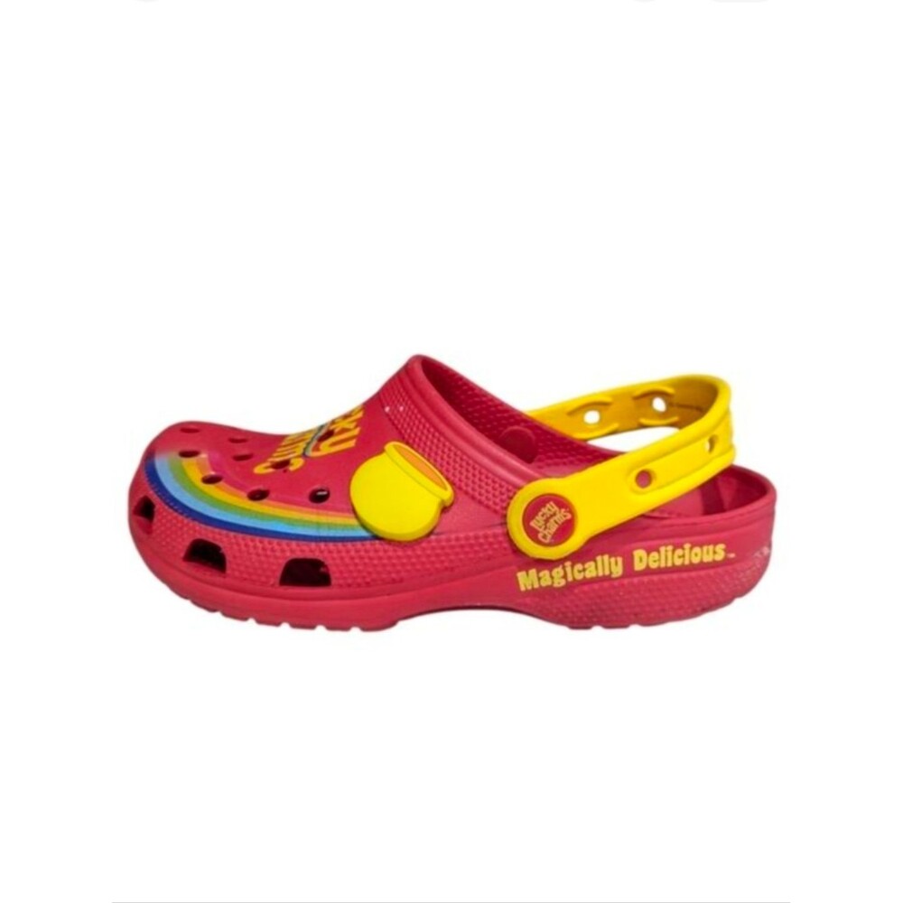 Crocs Lucky Charms Classic Clogs Red Yellow Leprechaun Rainbow Gold Size 4 6
